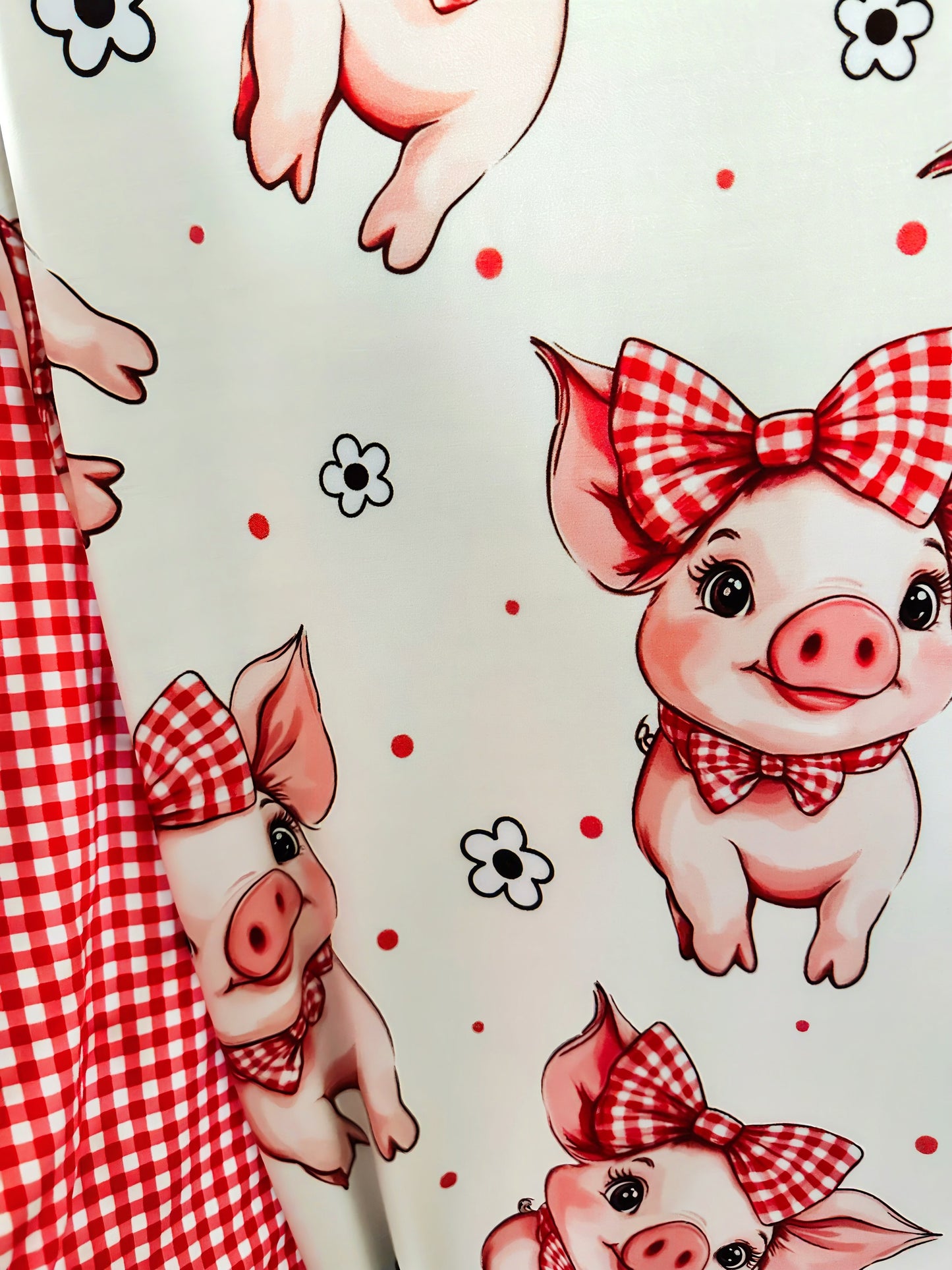 Plaid Pigs Bamboo Blanket