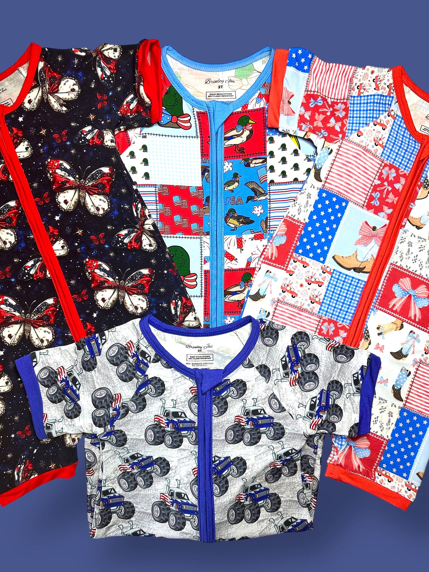 Red, White & Zoom Bamboo Shortie