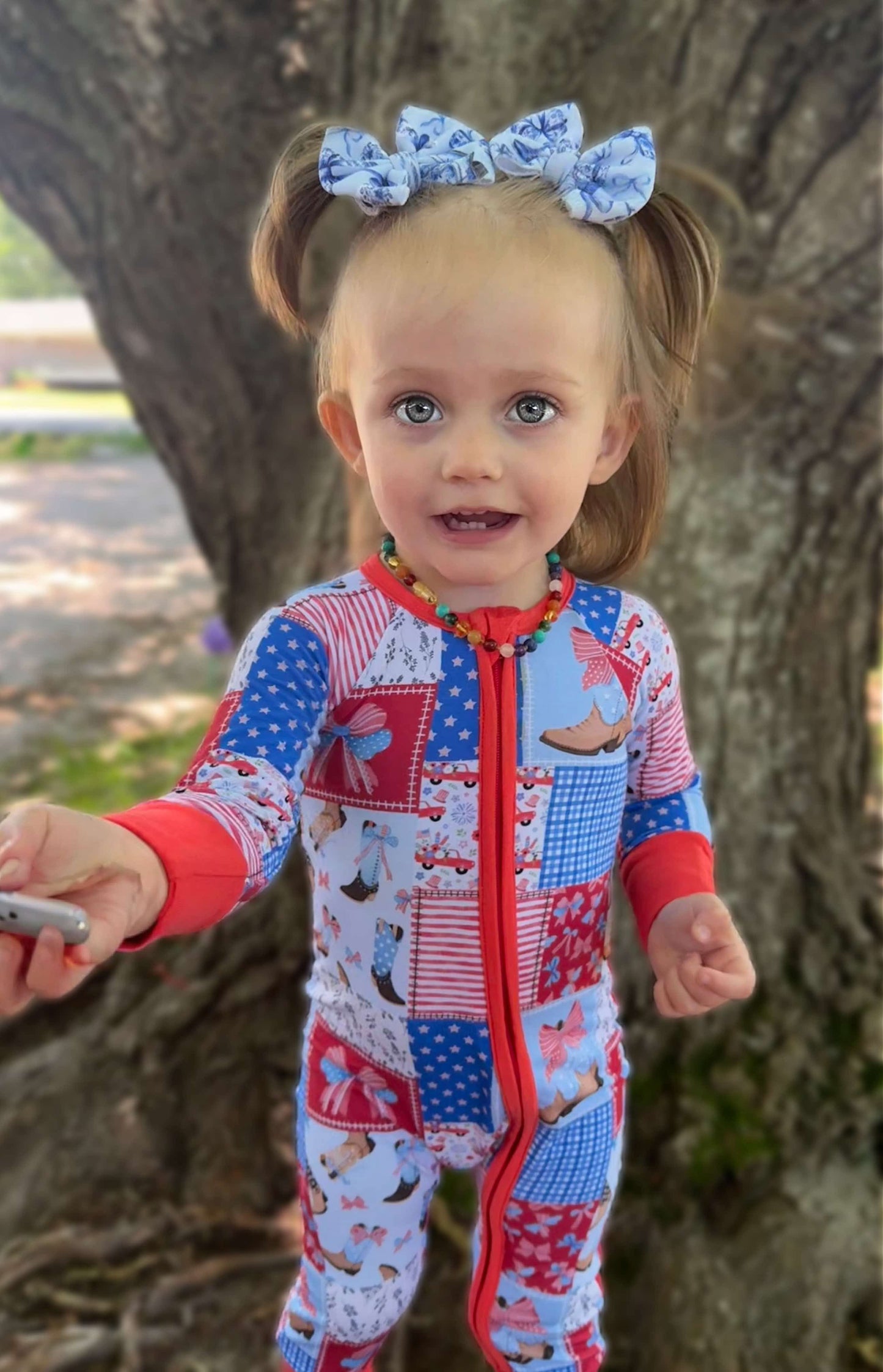 Star-Spangled Sweetheart Bamboo Romper