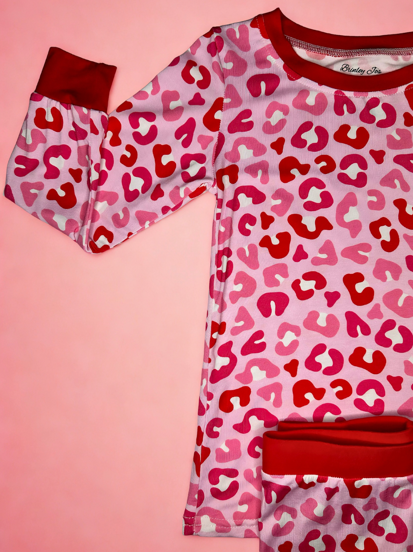 Pretty in Pink Bamboo Two Piece Pajama Set