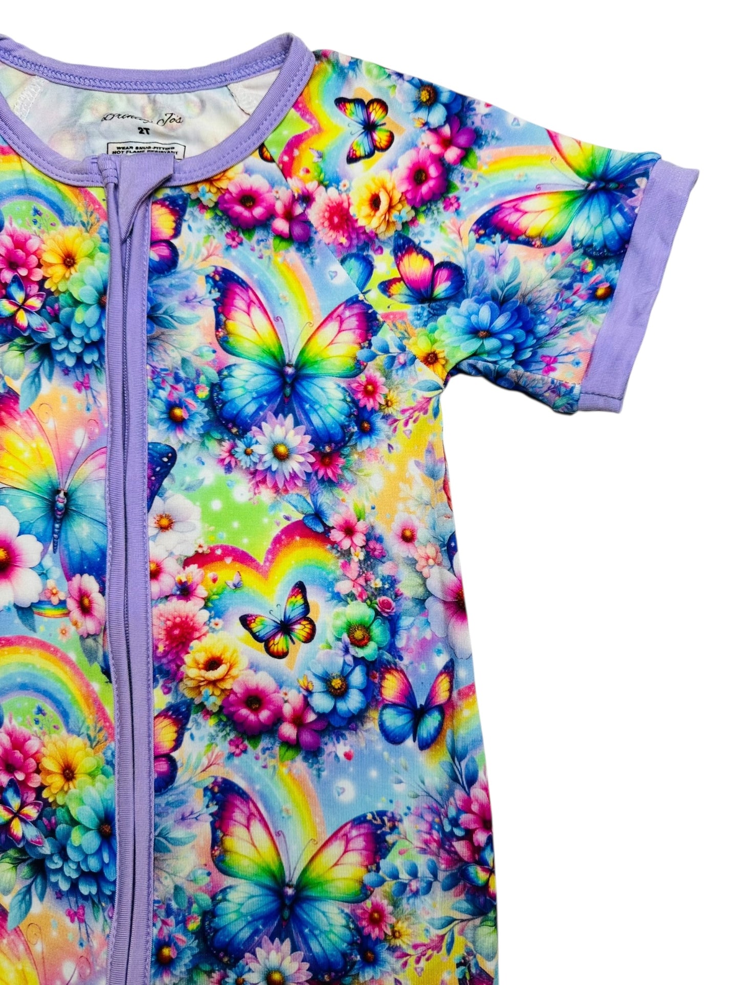 Rainbow Flutters Bamboo Shortie