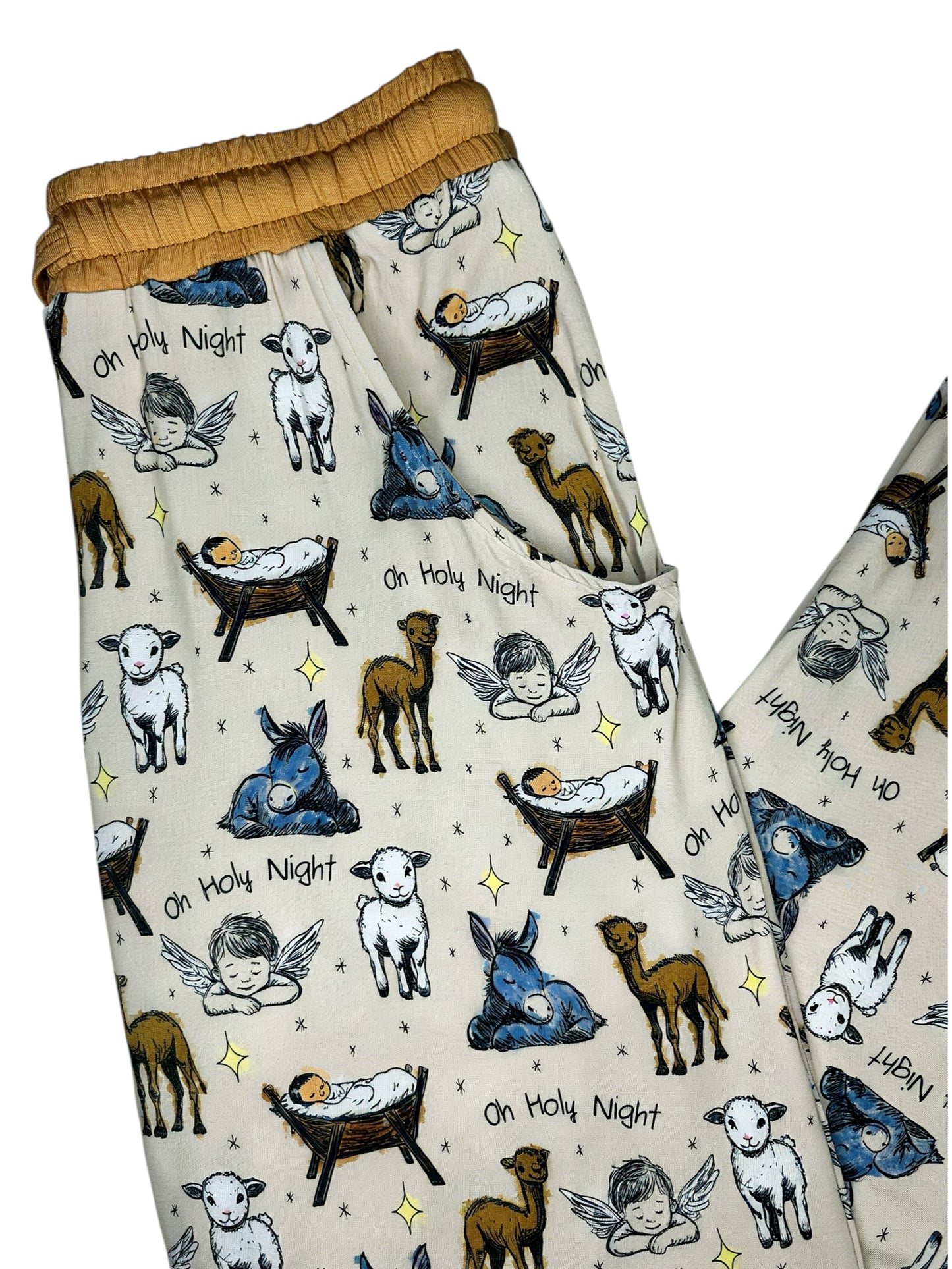 Oh Holy Night Adult Bamboo Joggers