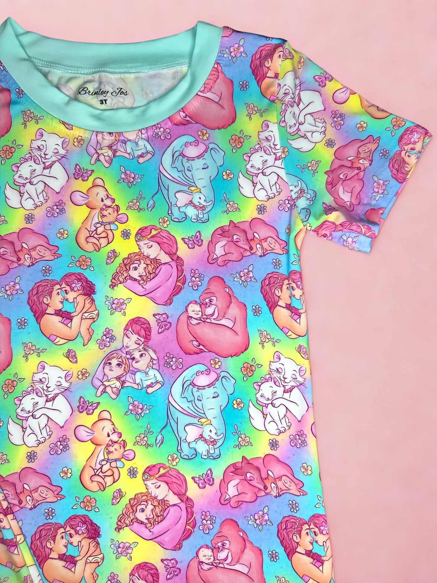 A Mother's Love Bamboo Short Sleeve and Shorts Two Piece Pajama Set