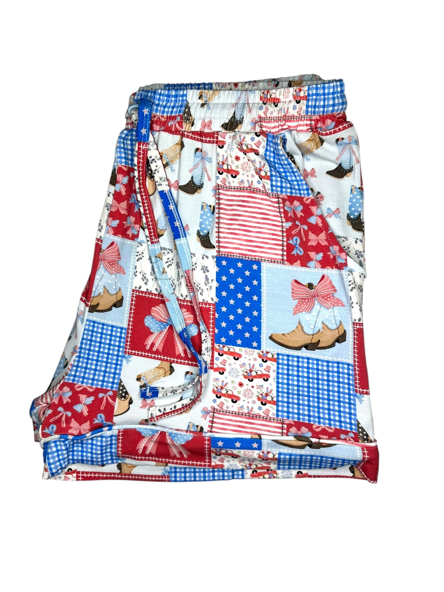 Star-Spangled Sweetheart Adult Bamboo Shorts
