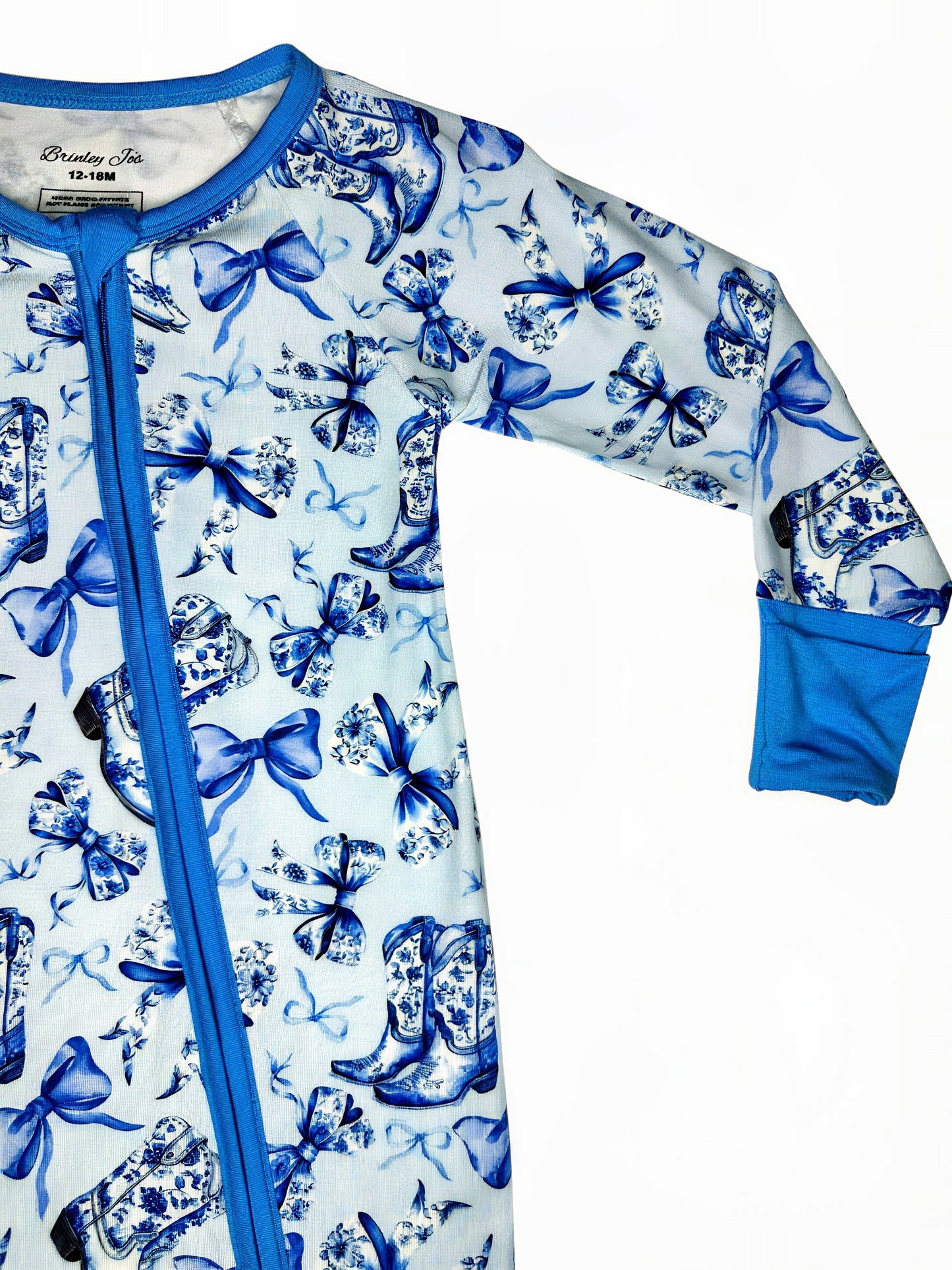 Boots & Bows Bamboo Romper