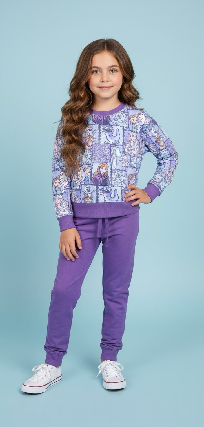 Ice Palace Playtime Purple Bamboo Joggers
