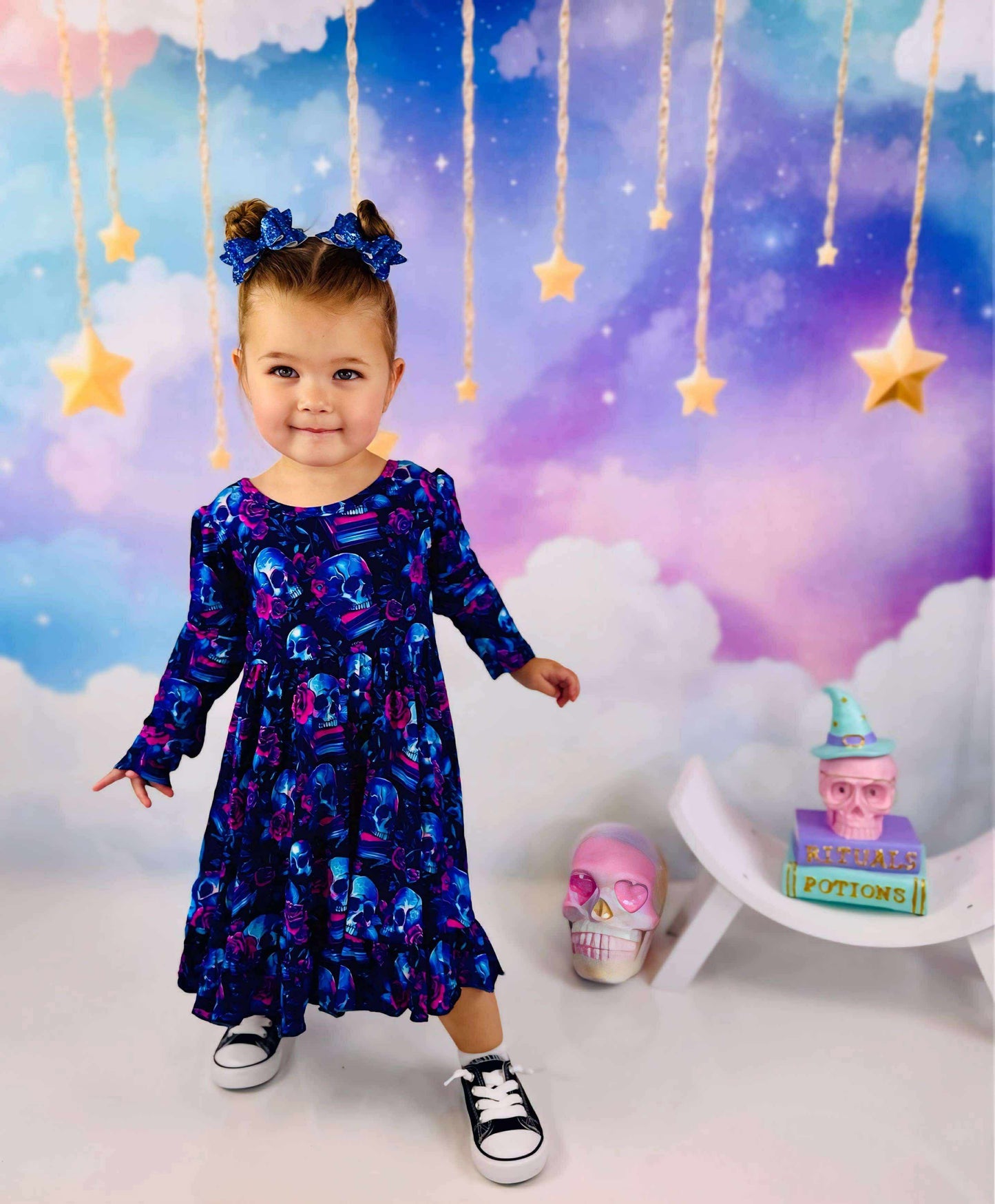 Poison Petals Bamboo Twirl Dress