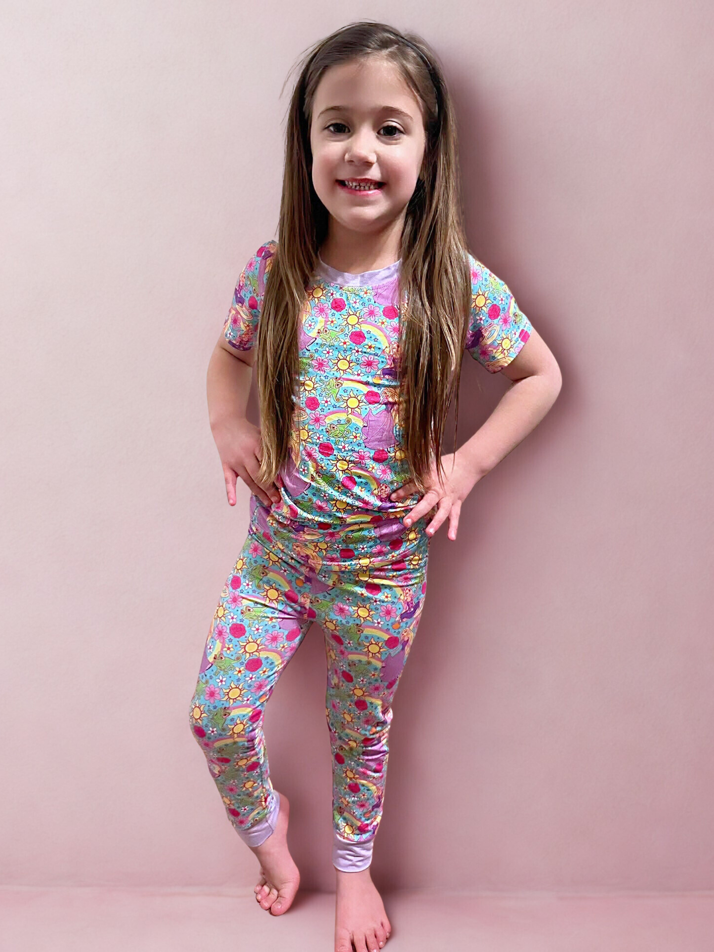 Besties in Bloom Bamboo Two Piece Pajama Set