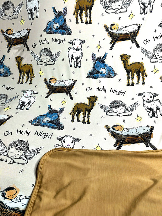 Oh Holy Night Bamboo Blanket
