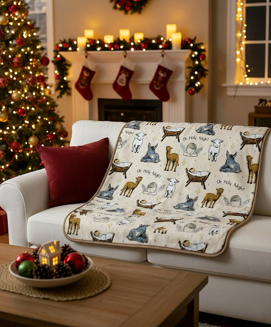 Oh Holy Night Bamboo Blanket