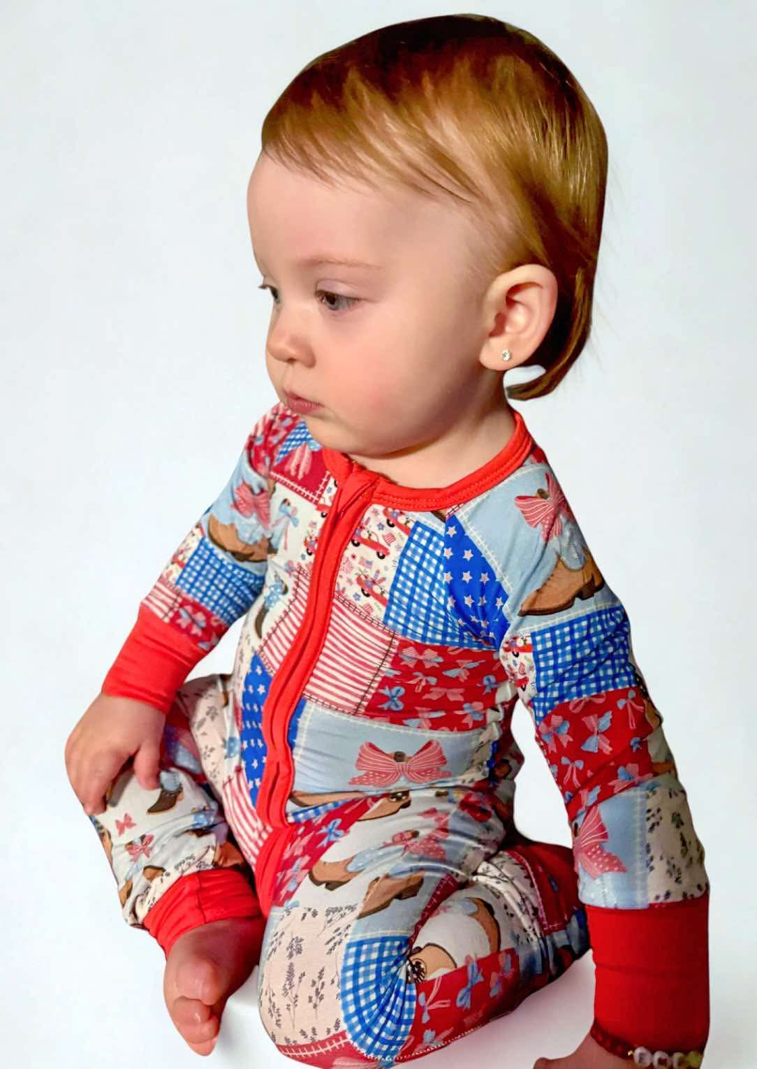 Star-Spangled Sweetheart Bamboo Romper