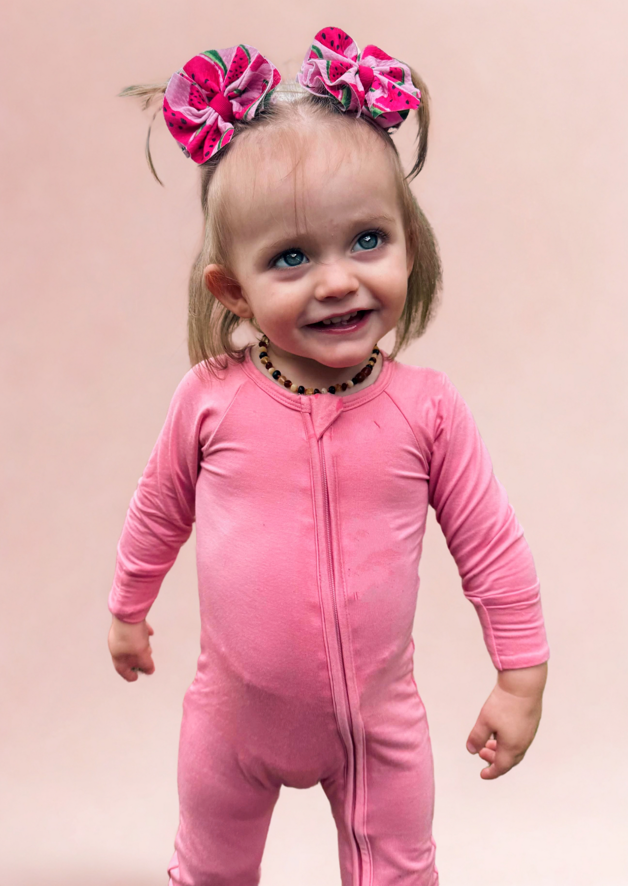 Magenta Solid Bamboo Romper