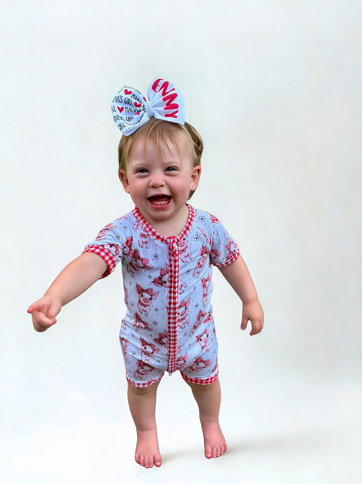 Plaid Pigs Bamboo Shortie