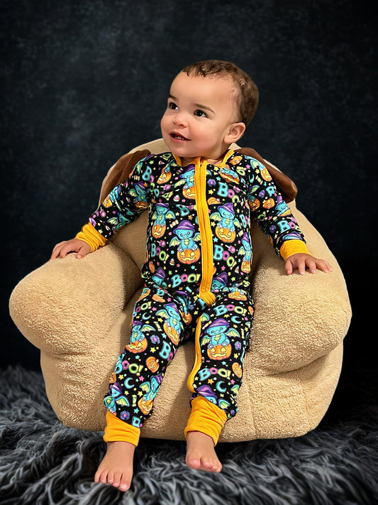 Moo Slayer Halloween Bamboo Romper