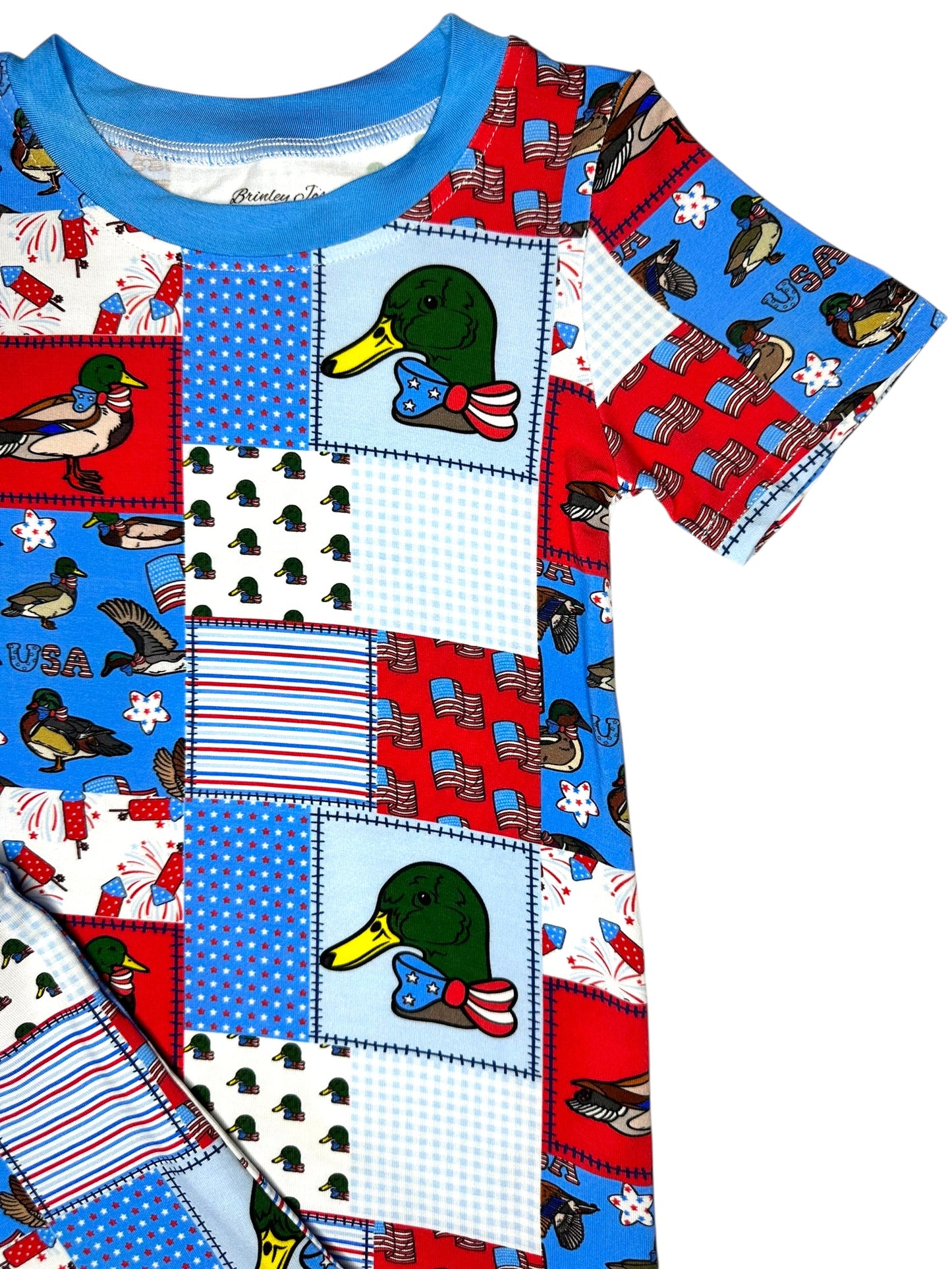 FireQUACKer Bamboo Two Piece Short Set