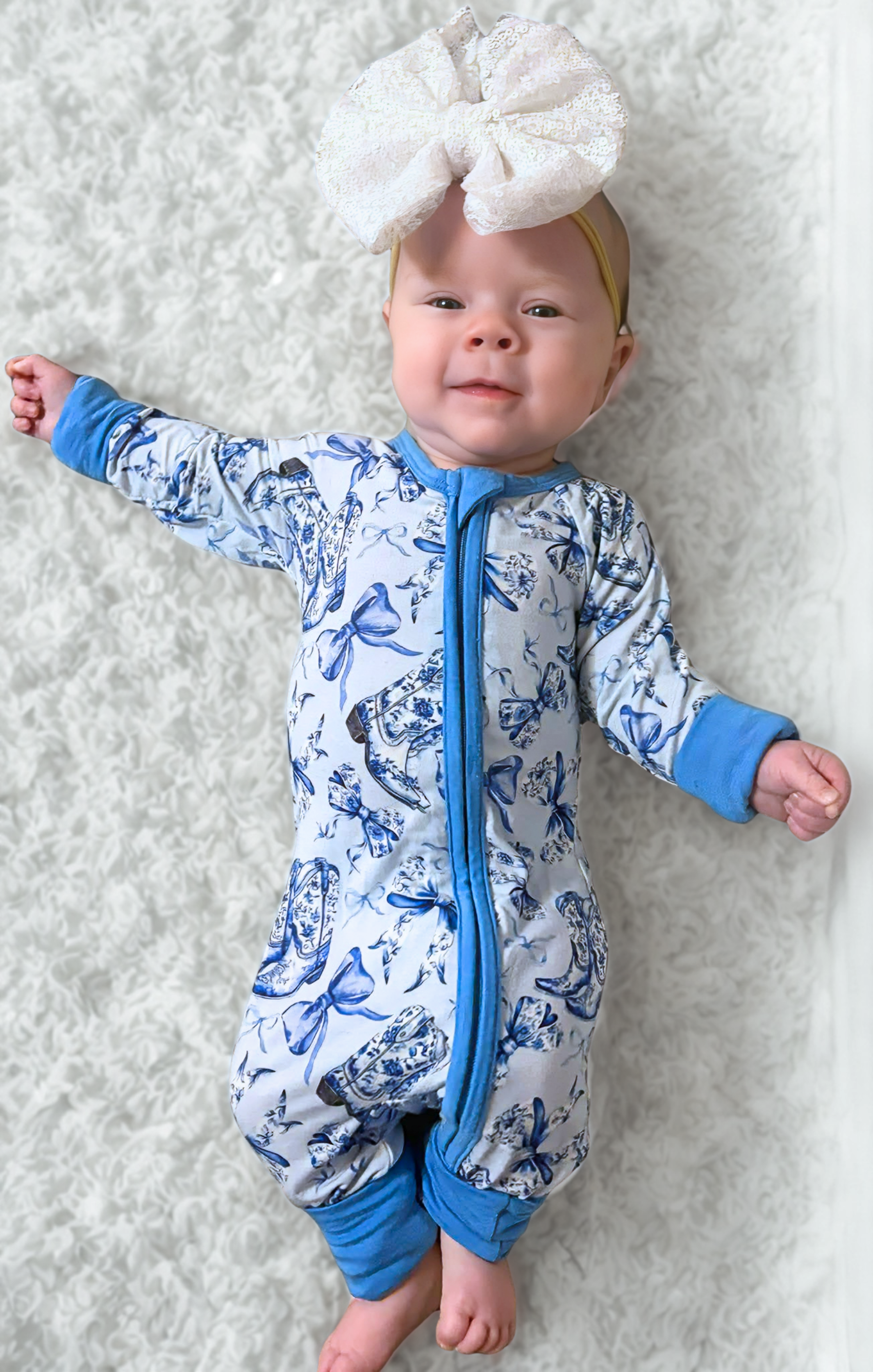 Boots & Bows Bamboo Romper – Brinley Jo's