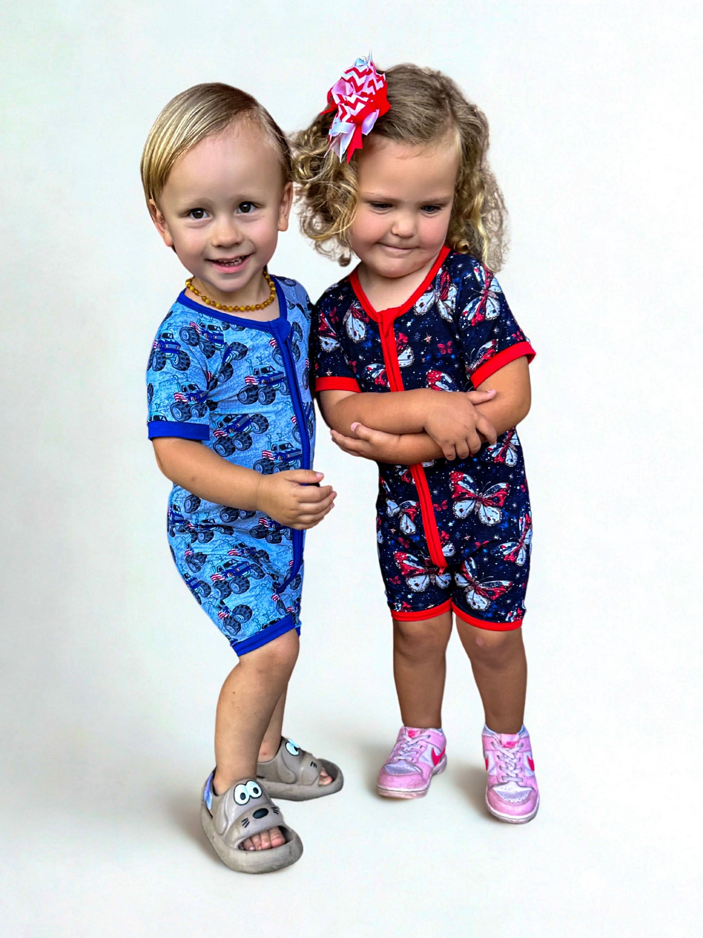 Red, White & Zoom Bamboo Shortie