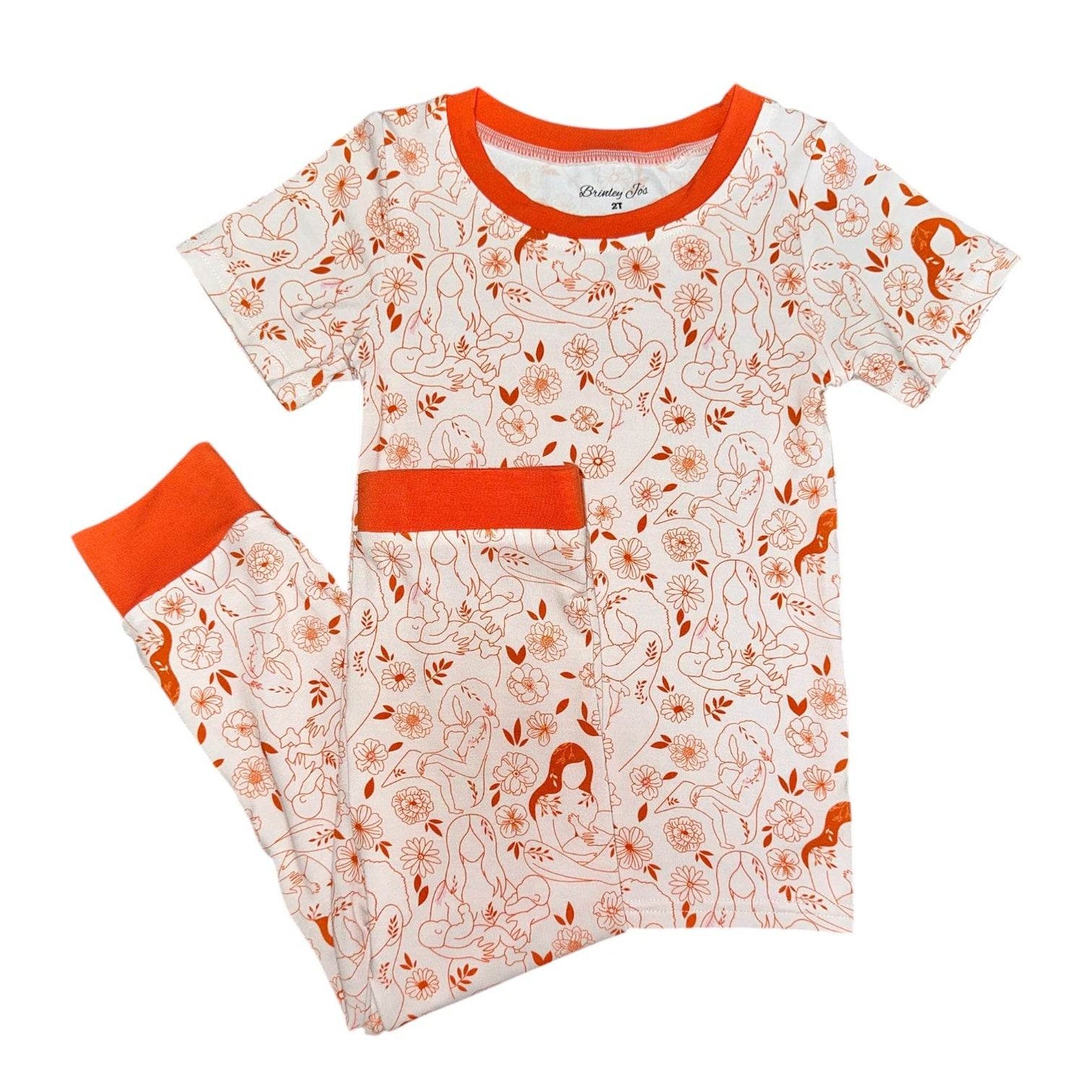Beautiful Bond Short Sleeve Two Piece Bamboo Pajama Set