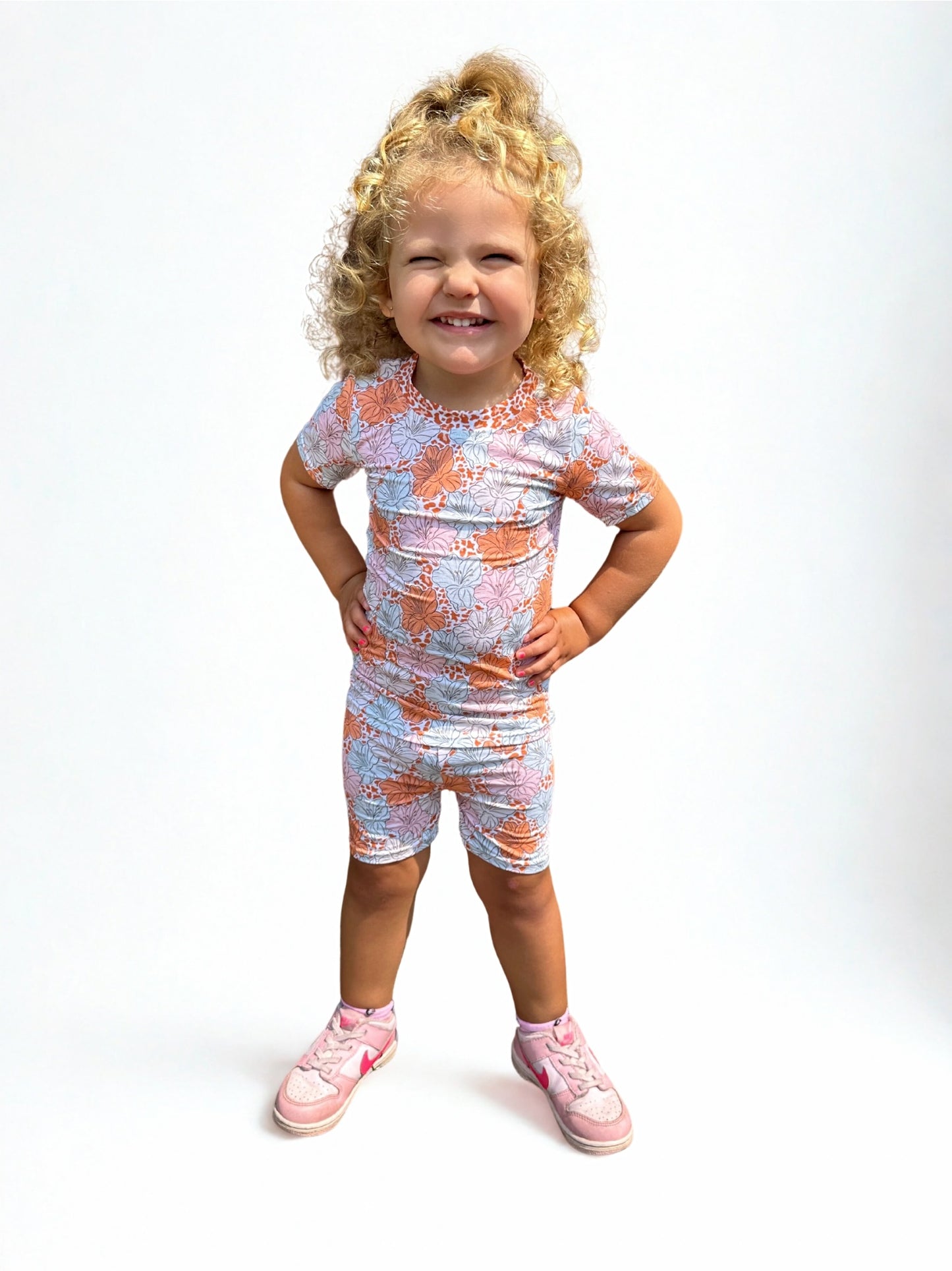 Leopard Lily Bamboo Two Piece Short Sleeve & Short Set