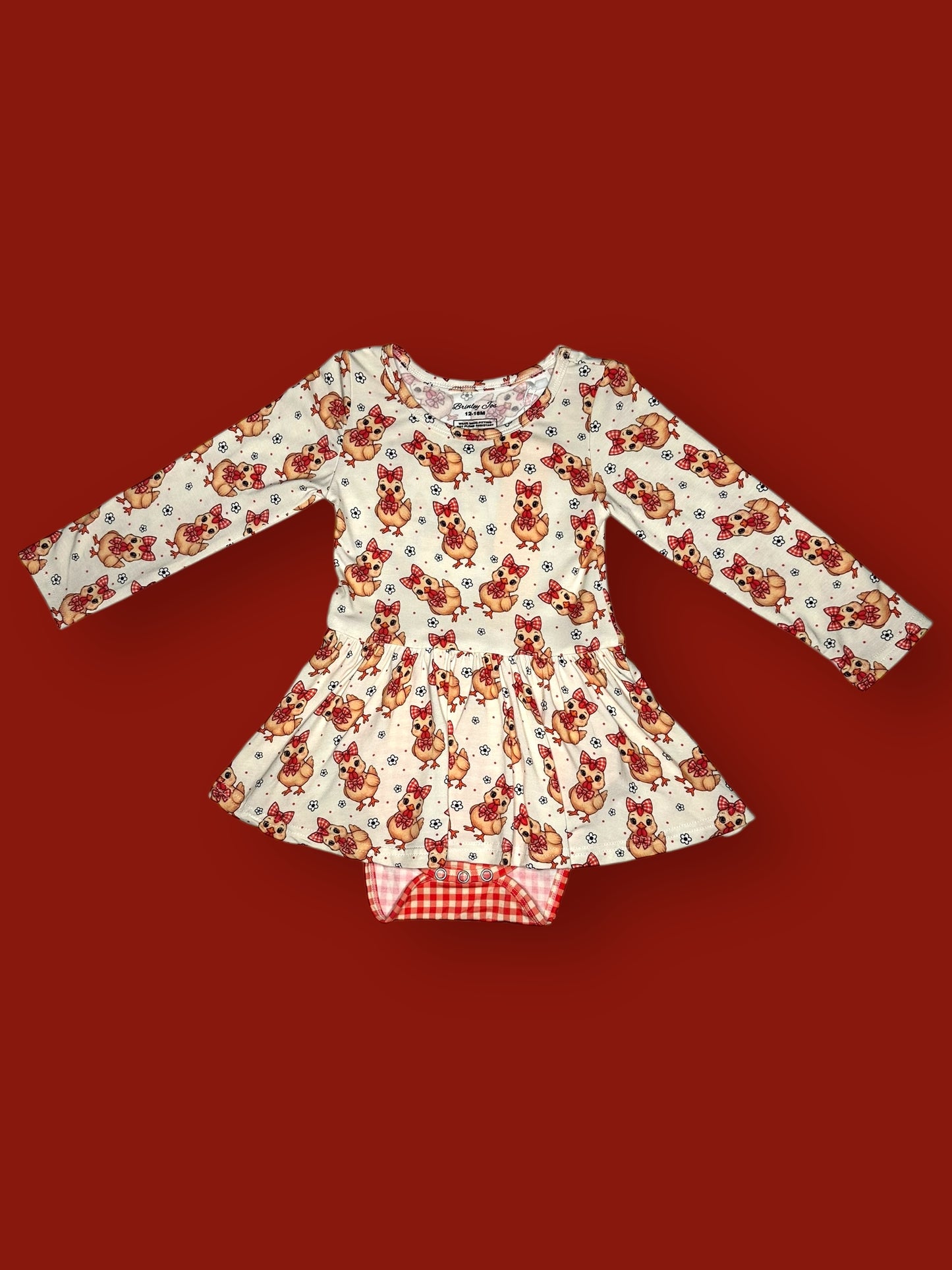 Pretty Peeps Bamboo Twirl Dress with Bodysuit