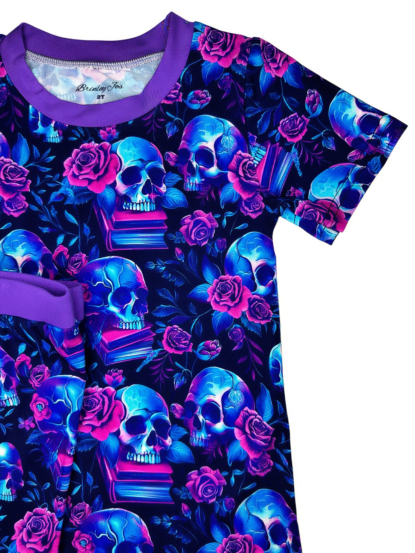 Poison Petals Bamboo Two Piece Pajama Set