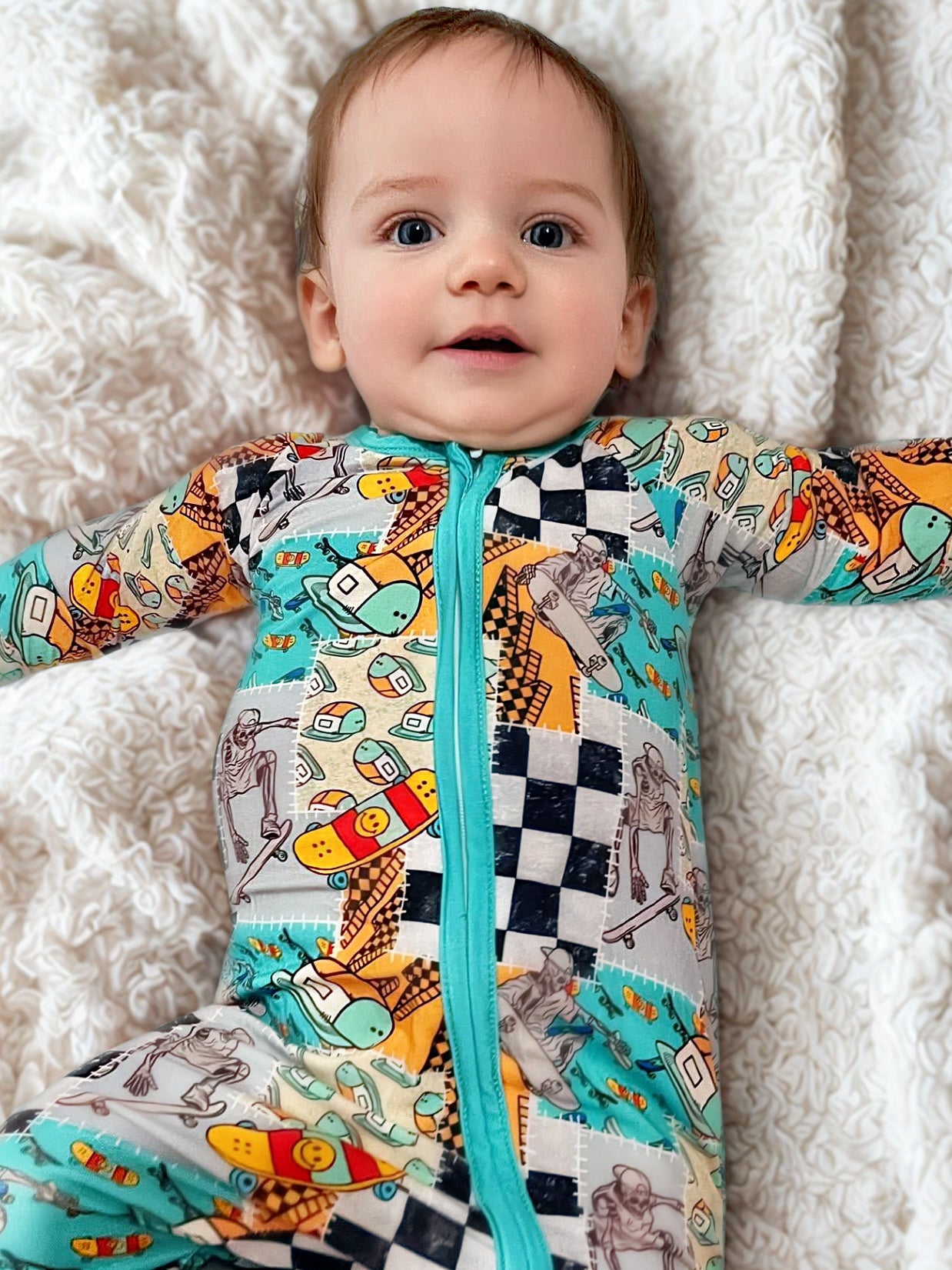 Skater Boy Bamboo Romper