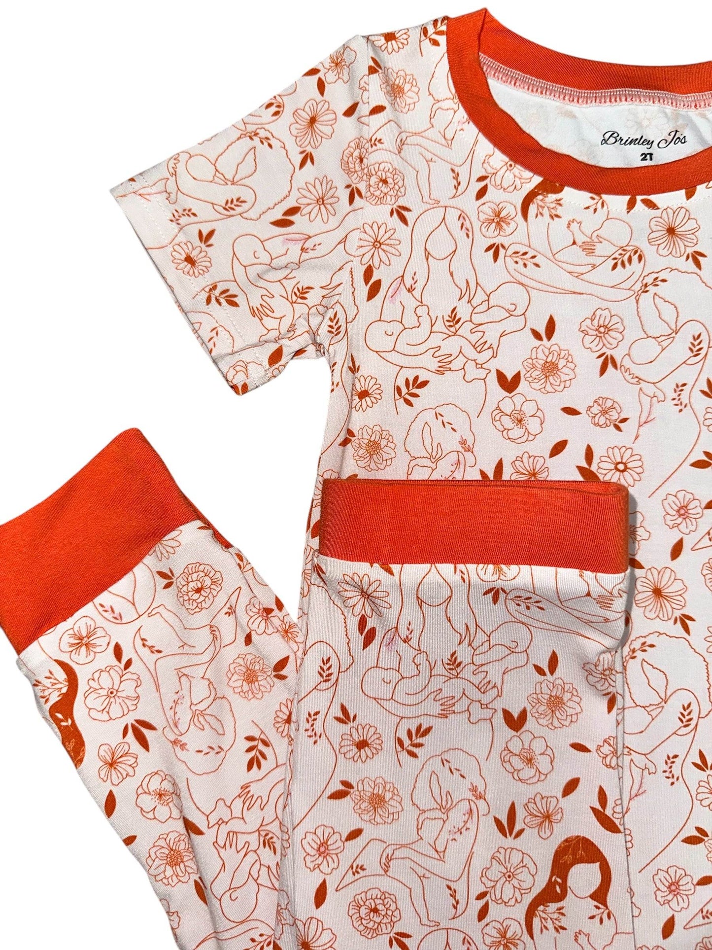 Beautiful Bond Short Sleeve Two Piece Bamboo Pajama Set