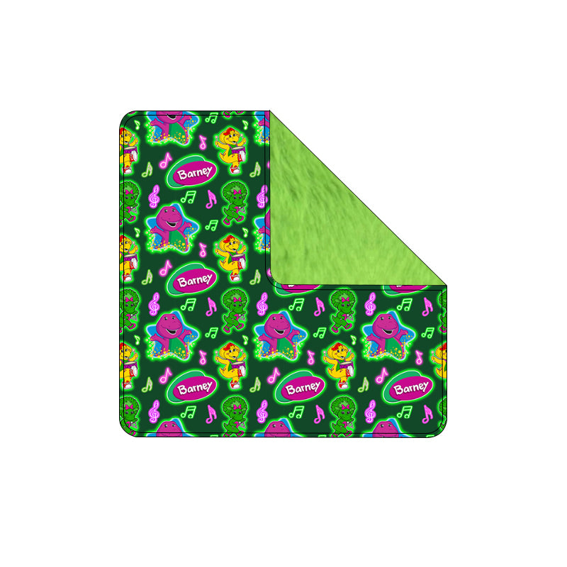 Purple Dinosaur Plush Bamboo Blanket (Pre Order with expected delivery August 2026)