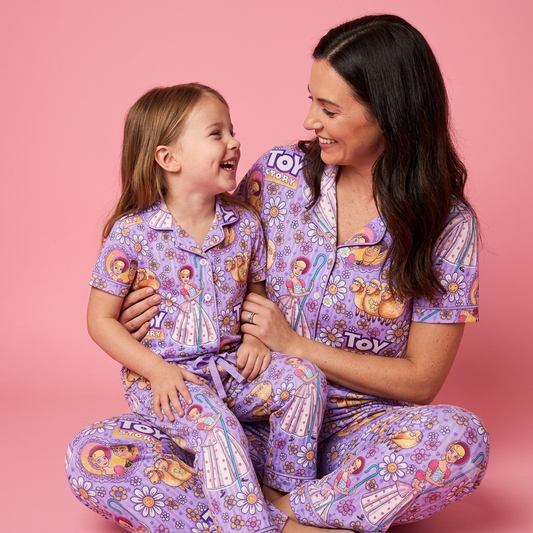Rootin’ Tootin’ Daisies Toddler Bamboo Two Piece Button Up Top and Bottoms Pajama Set (Pre Order with expected arrival mid September)