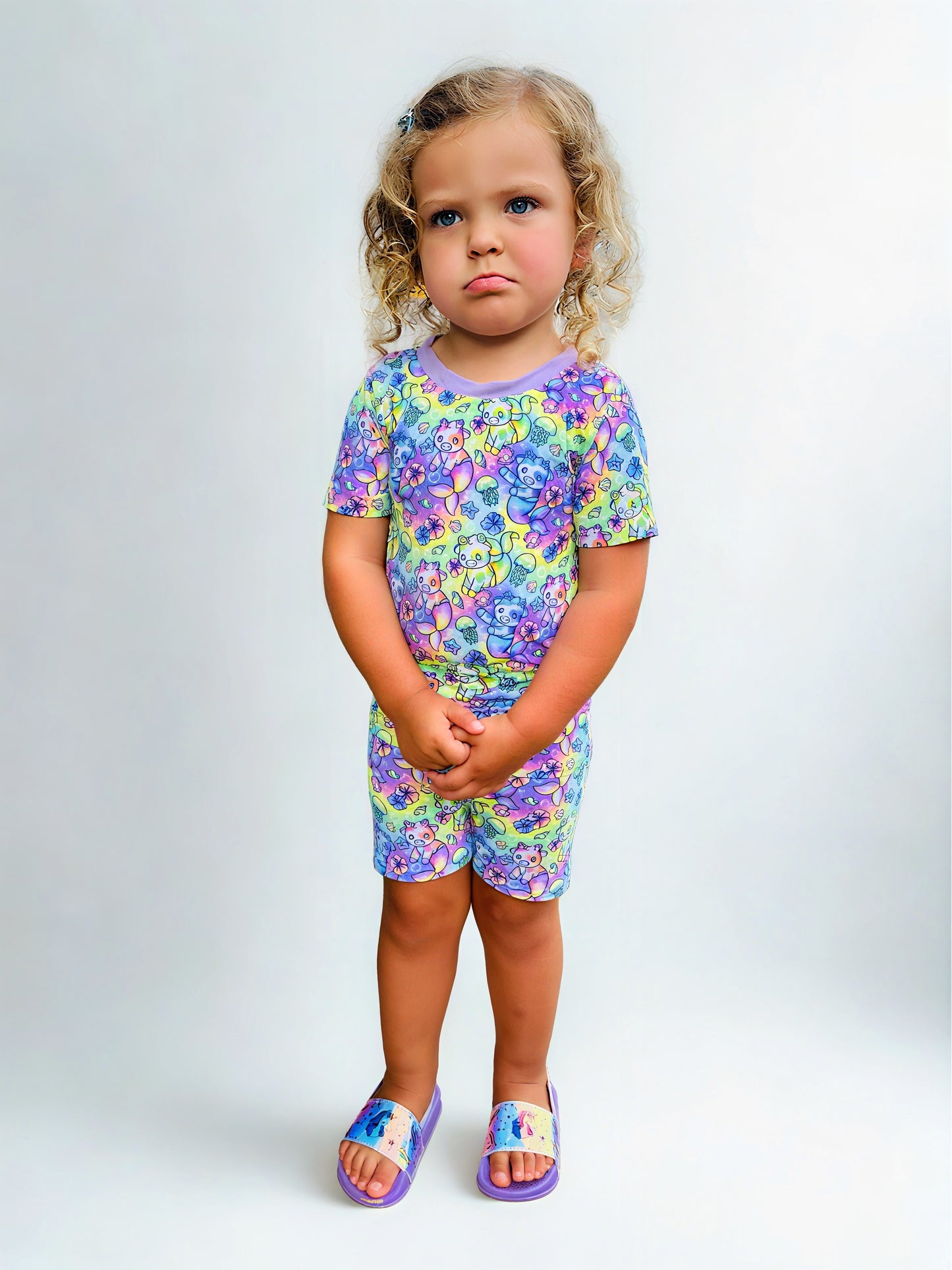 Moomaid Bamboo Short Sleeve & Shorts Two Piece Set