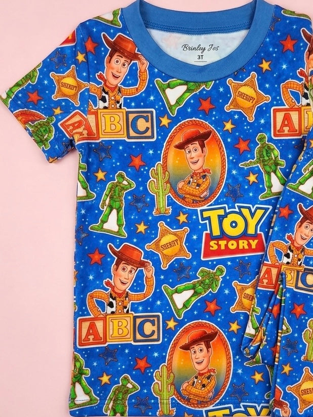 Howdy Partner Bamboo Two Piece Pajama Set (Pre Order with expected arrival mid September)