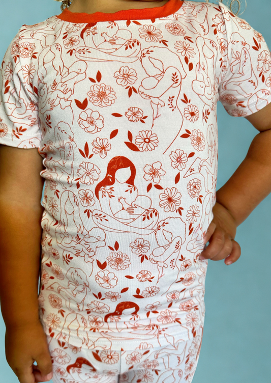 Beautiful Bond Short Sleeve Two Piece Bamboo Pajama Set