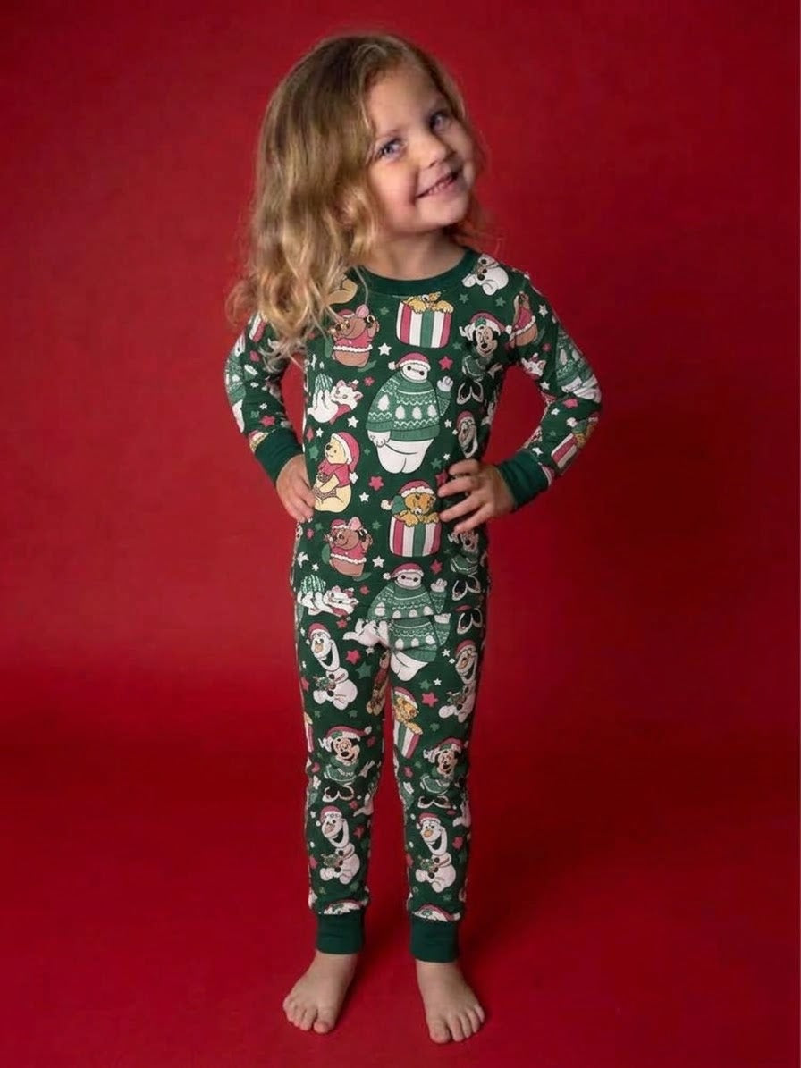 Snow Day Pals Bamboo Long Sleeve and Pants Two Piece Pajama Set (Pre order with expected arrival end of November)