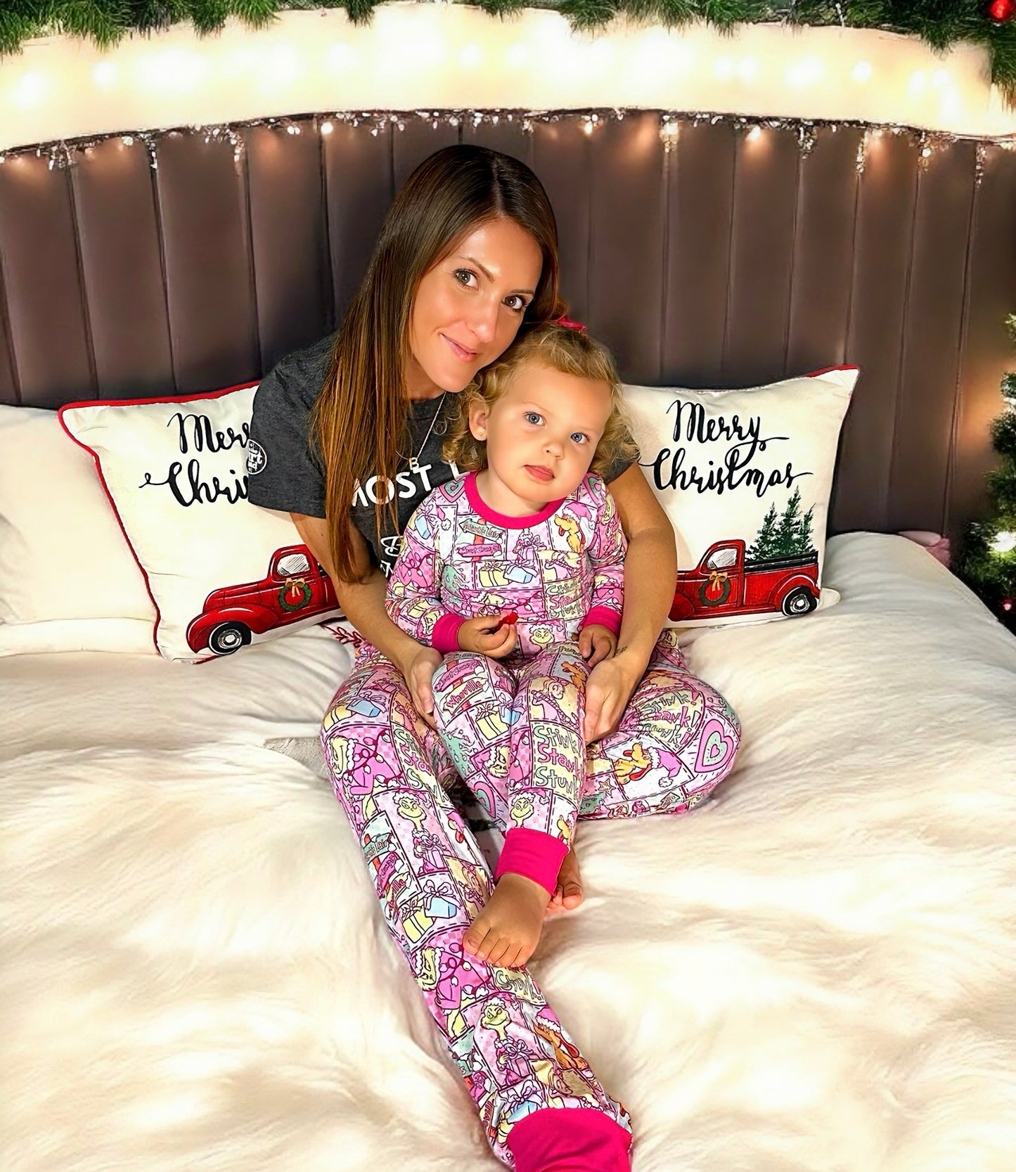 Pinkmas Bamboo Two Piece Pajama Set
