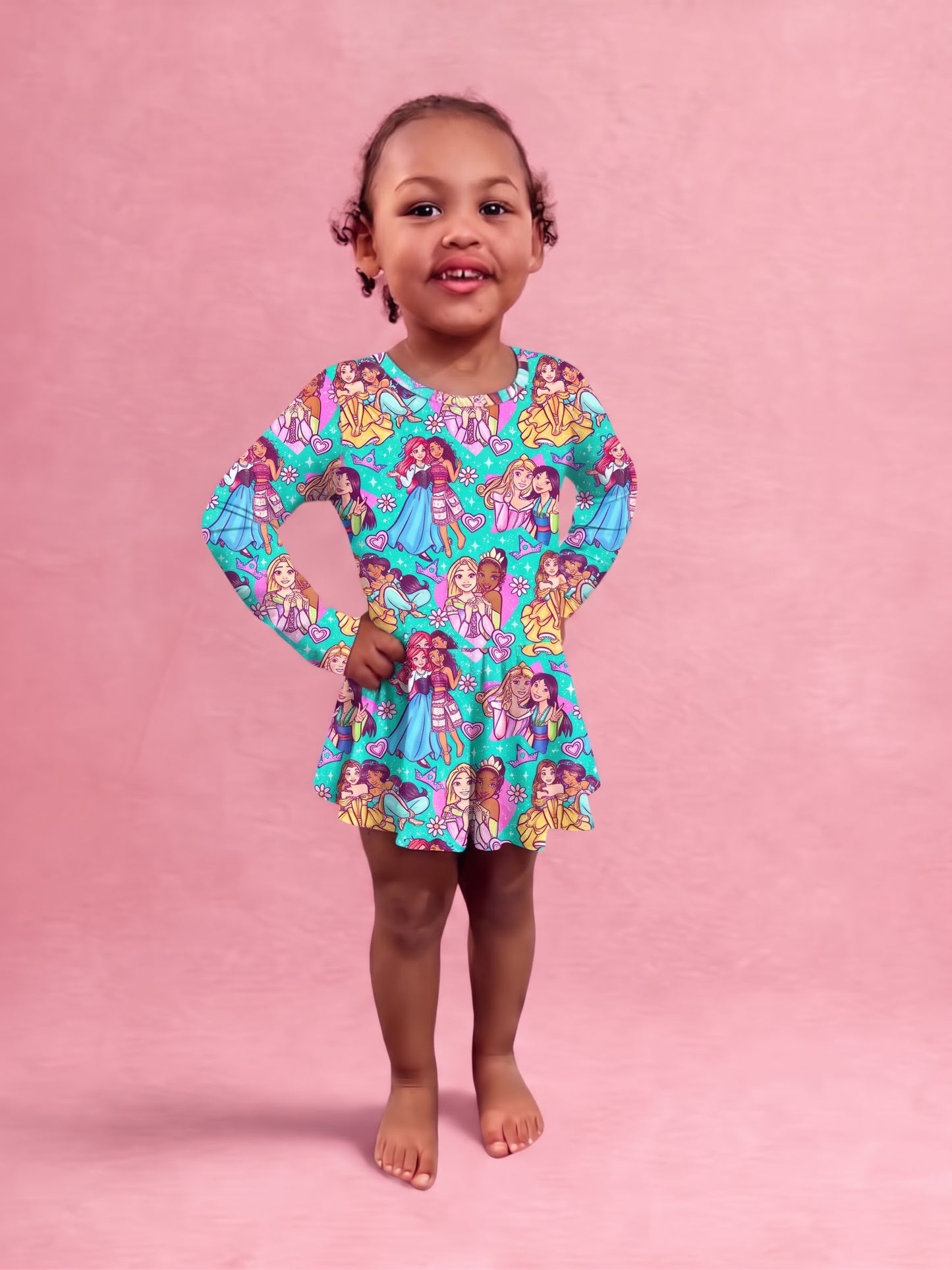 Forever Friends Bamboo Twirl Dress with snaps (Pre order with expected arrival the beginning of January )