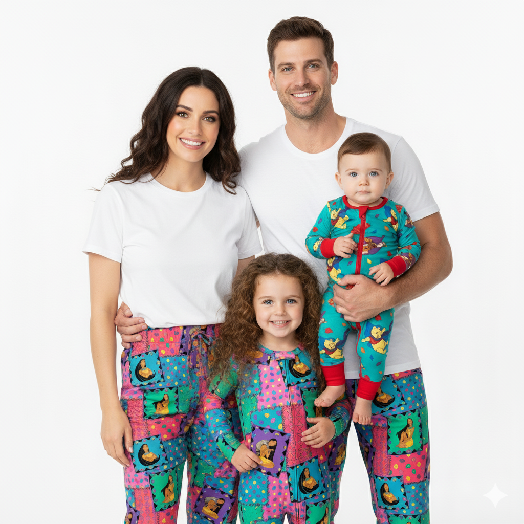 Retro Remix Adult Bamboo Joggers (pre order)