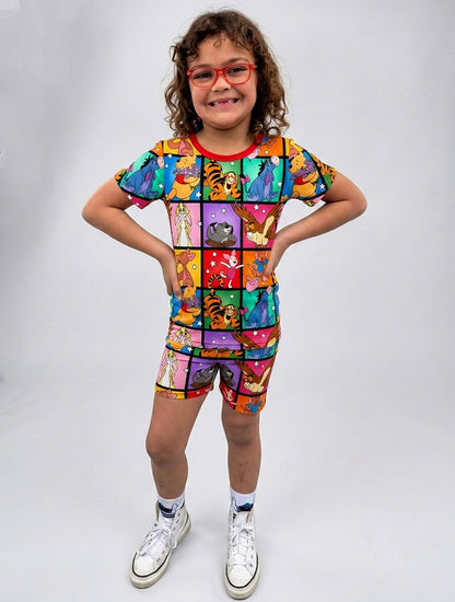 Hundred Acre Mosaic Bamboo Two Piece Short Sleeve and Shorts Pajama Set (Pre Order)