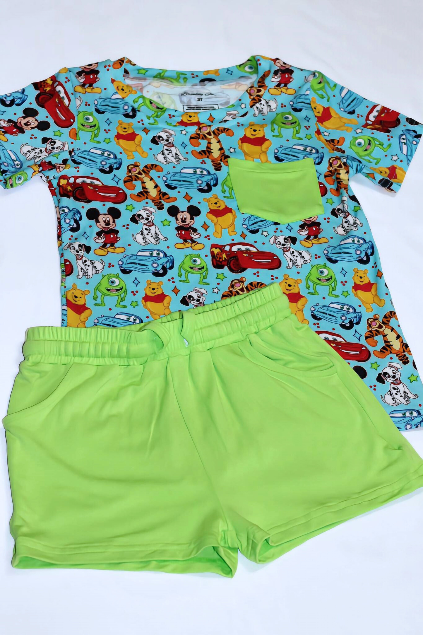 Playful Pals Bamboo Pocket Tee & Short Set