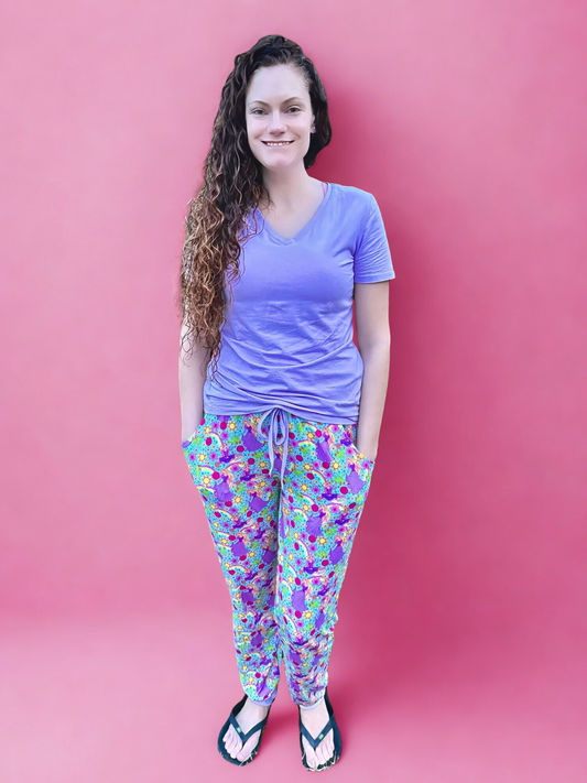 Besties in Bloom Adult Bamboo Joggers