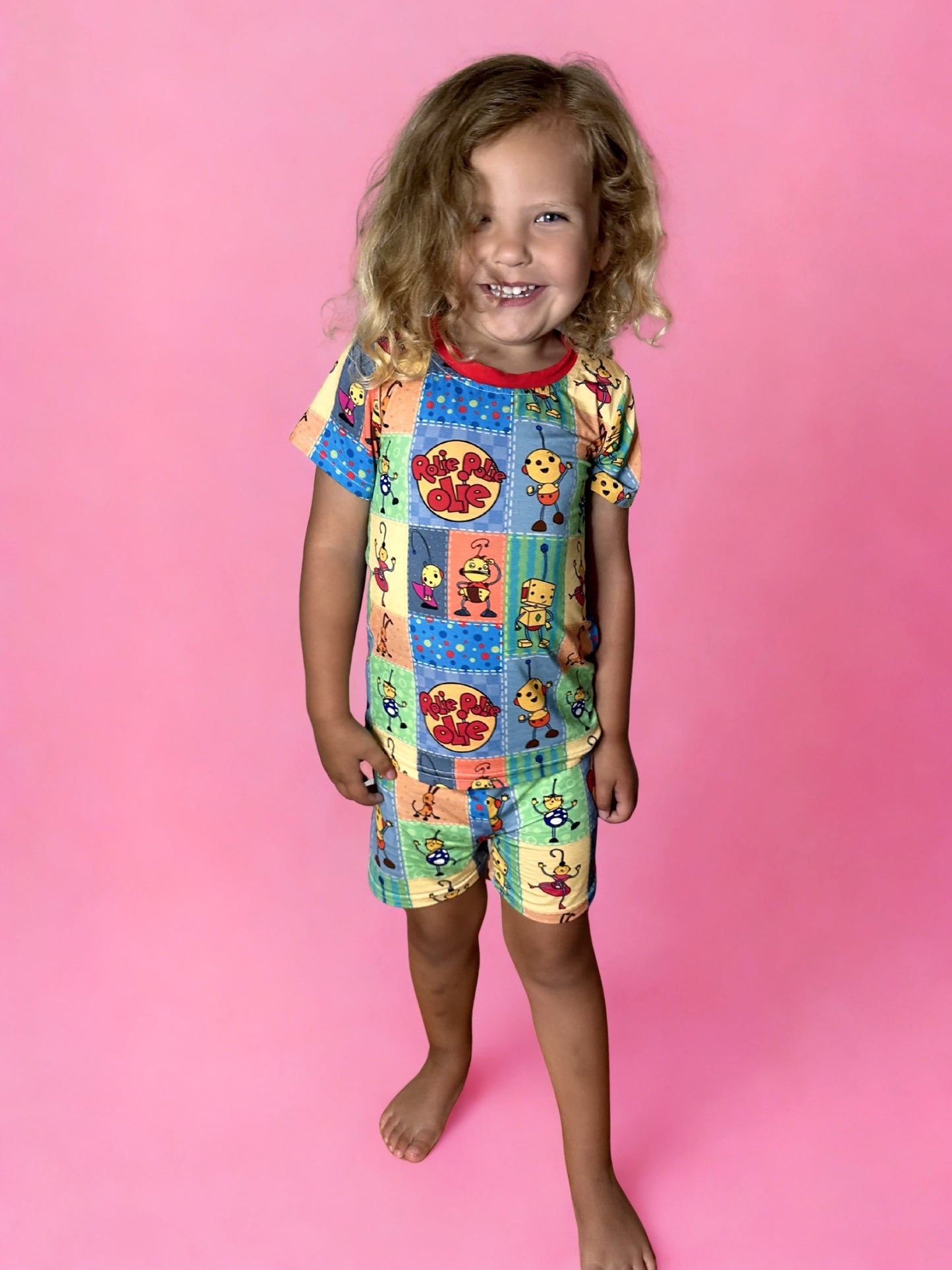 Flashback Flippy Bamboo Short Sleeve and Shorts Two Piece Pajama Set