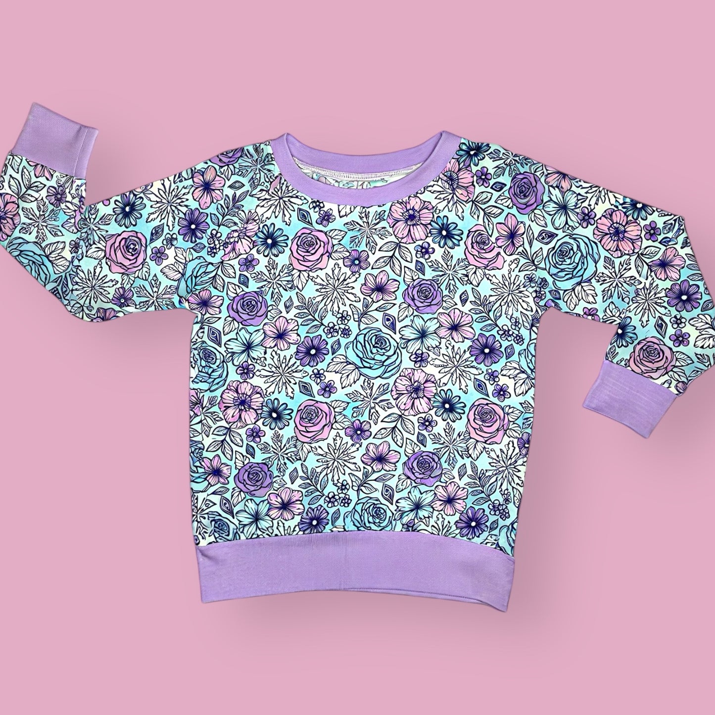 Arctic Bloom Bamboo Pullover