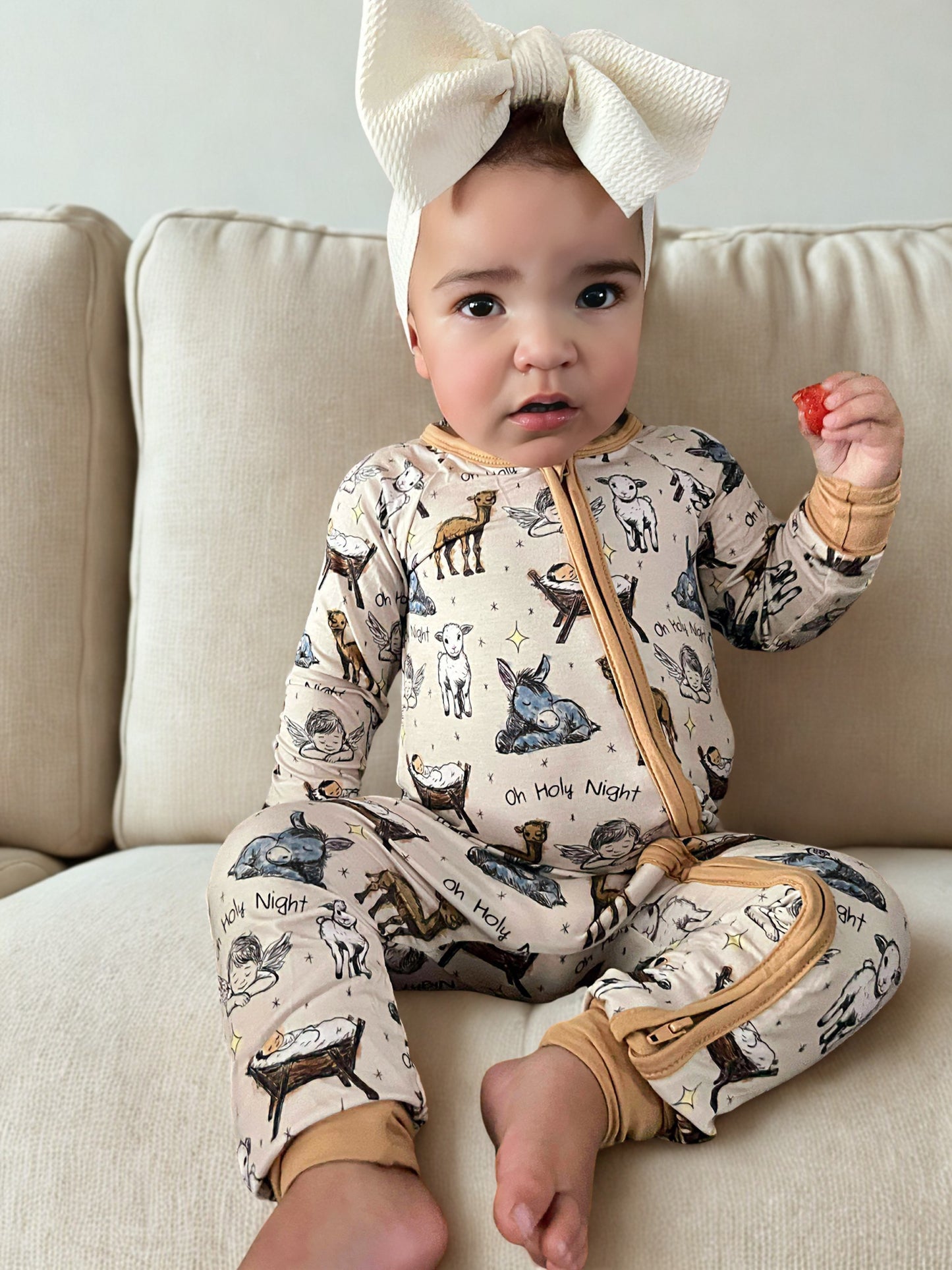 Oh Holy Night Bamboo Romper
