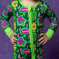 Purple Dinosaur Bamboo Romper (Pre Order with expected delivery August 2026)
