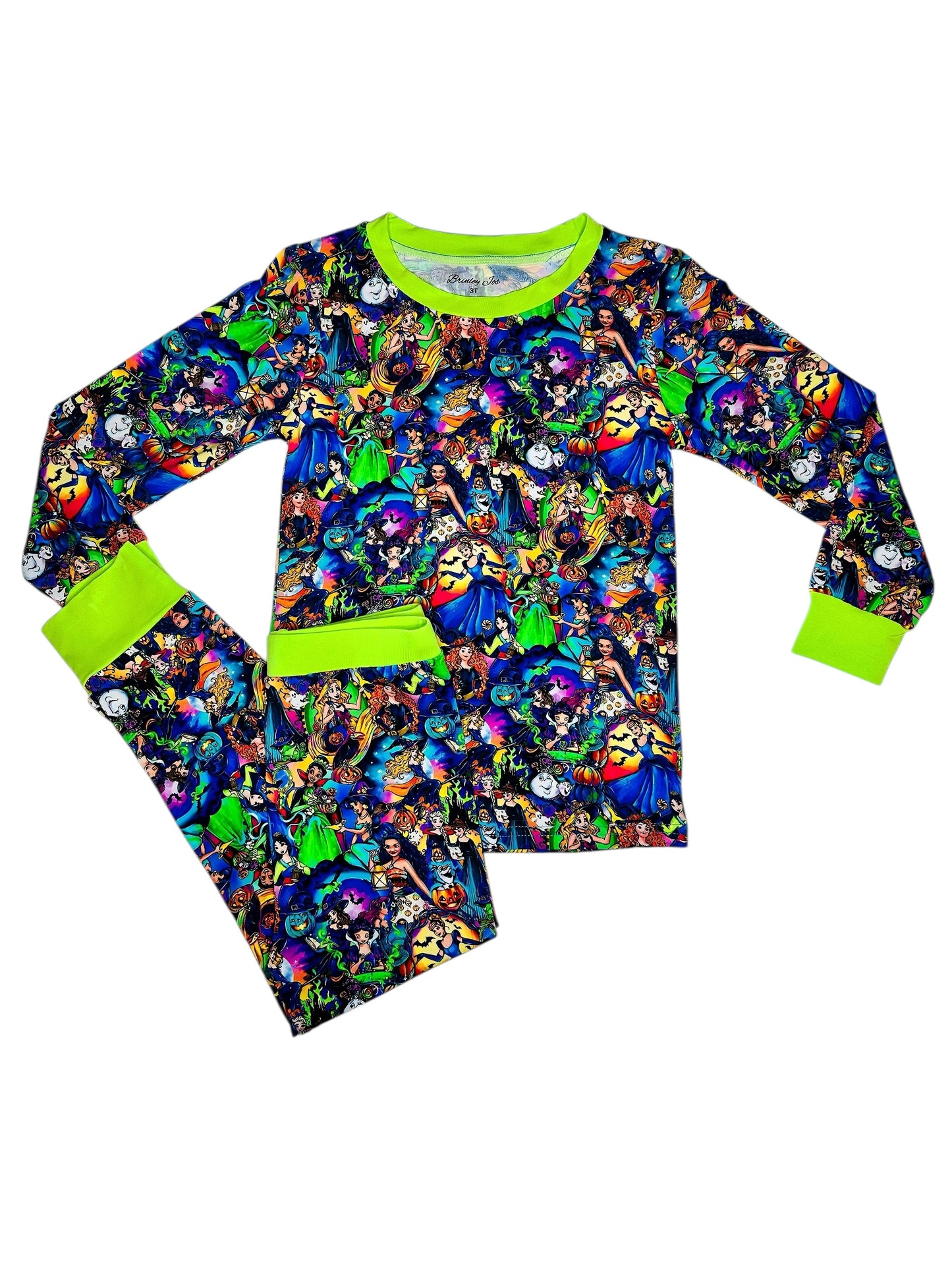 Halloween Princess Bamboo Two Piece Pajama Set