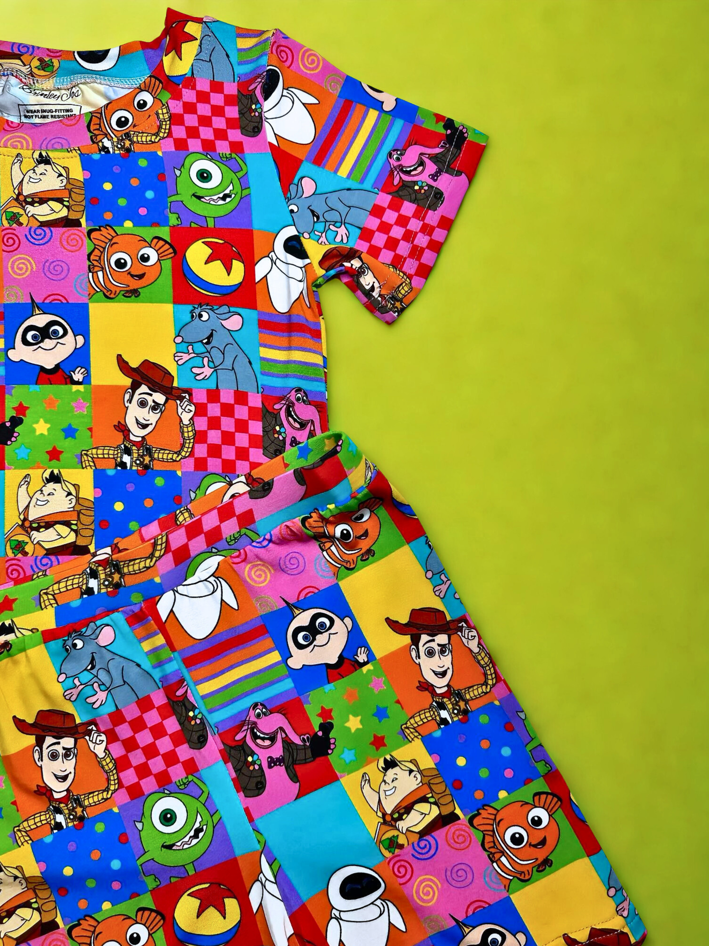 Patchwork Playmates Bamboo Two Piece Pajama Set