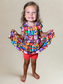 Hundred Acre Mosaic Bamboo Peplum Dress and Shorts Set