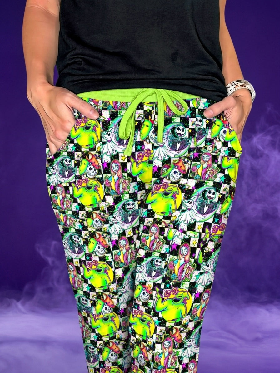 Frightfully Festive Adult Bamboo Joggers (Pre Order with expected delivery end of August)