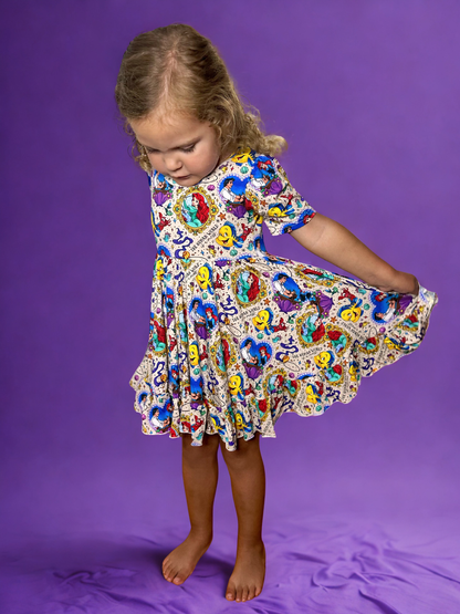 Waves of Wonder Bamboo Twirl Dress