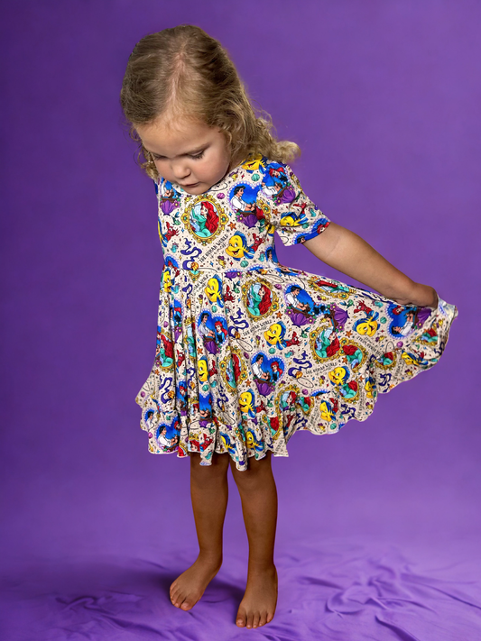 Waves of Wonder Bamboo Twirl Dress