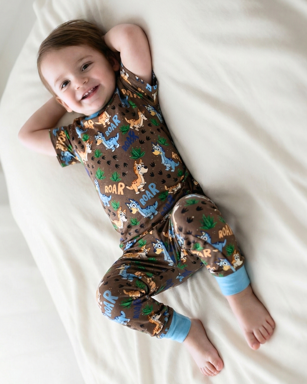 Dino Dog Bamboo Two Piece Pajama Set